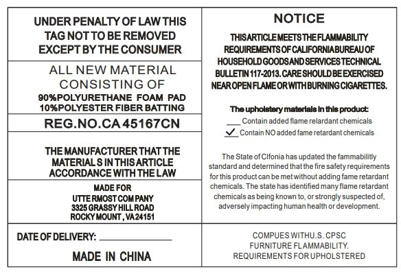 Uttermost Wedged Ivory Fabric Bench