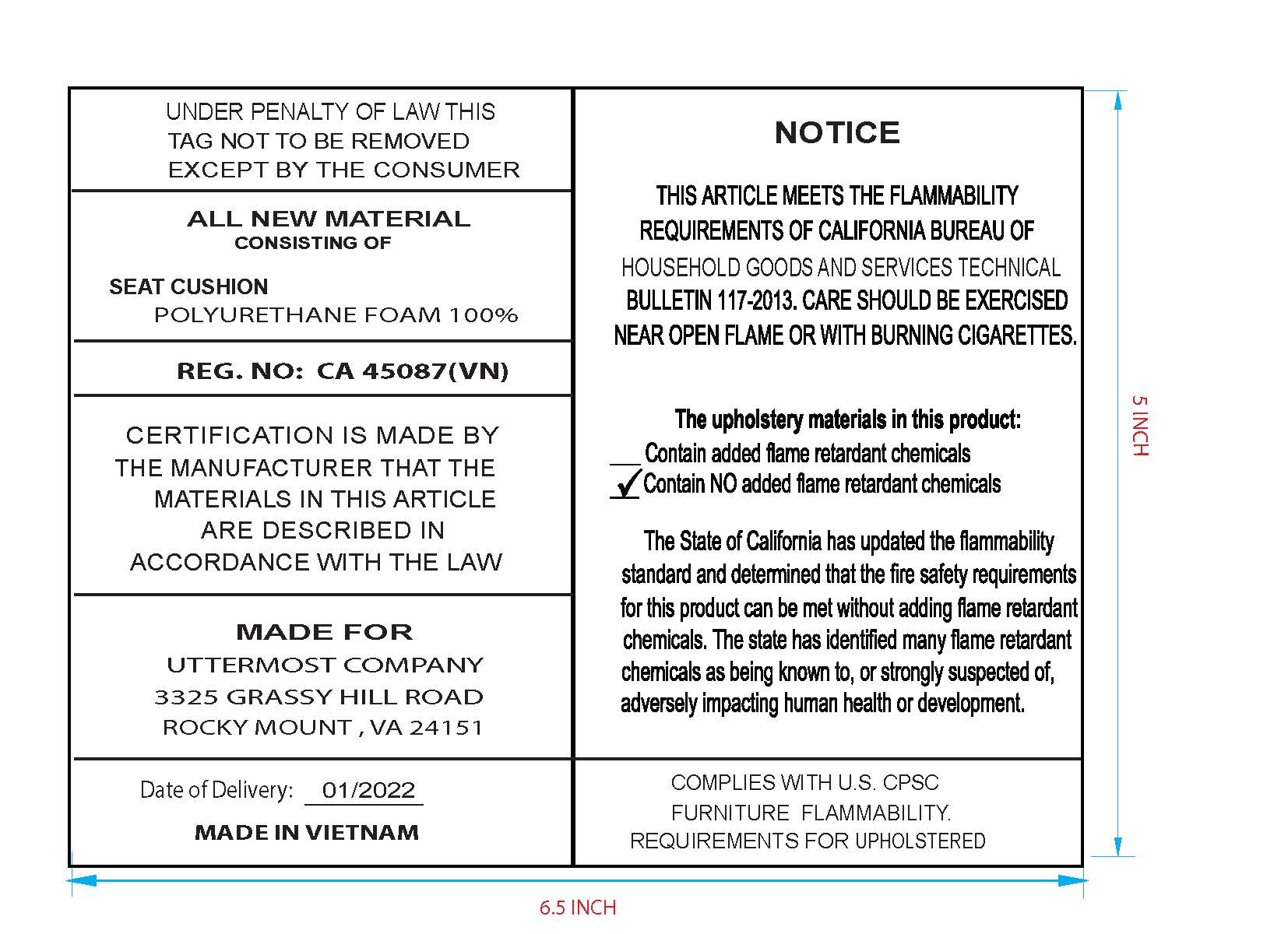 Uttermost Bramwell Upholstered Counter Stool