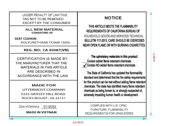 Uttermost Moro Armless Moss Dining Chair
