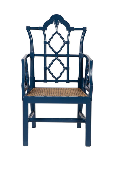 Blue Italian Arm Chair - view 3 - 1332AZ2