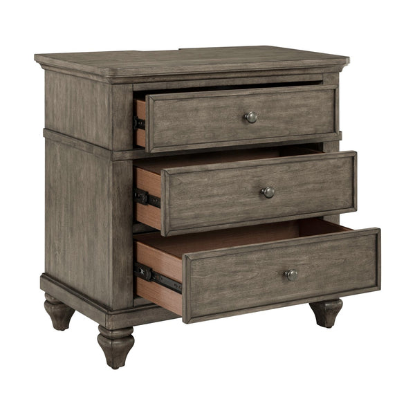 Nightstand W/ Charging Station - 104G-BR61