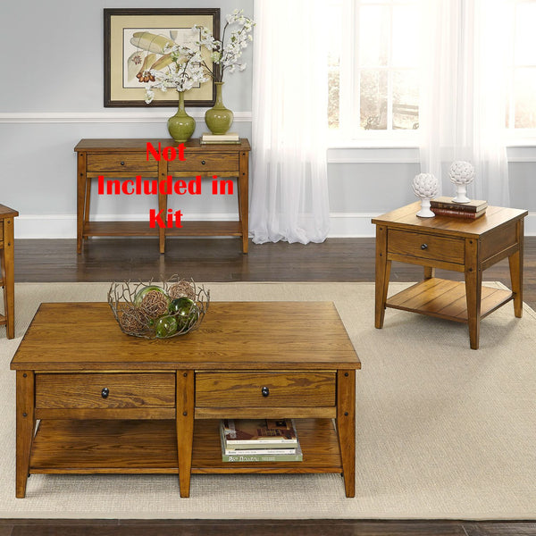 Lake House 3 Piece Set (1-Cocktail 2-End Tables) - 110-OT-3PCS
