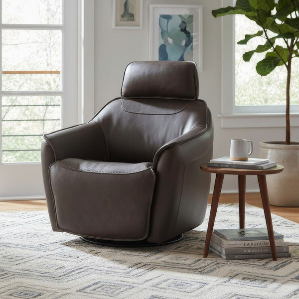 Darby Swivel Accent Chair w/ Power Foot & Tilt - 12EA-11P