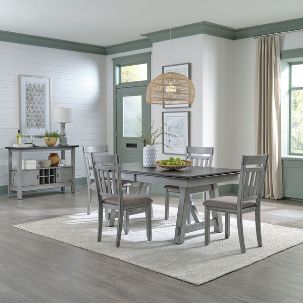 5 Piece Trestle Table Set