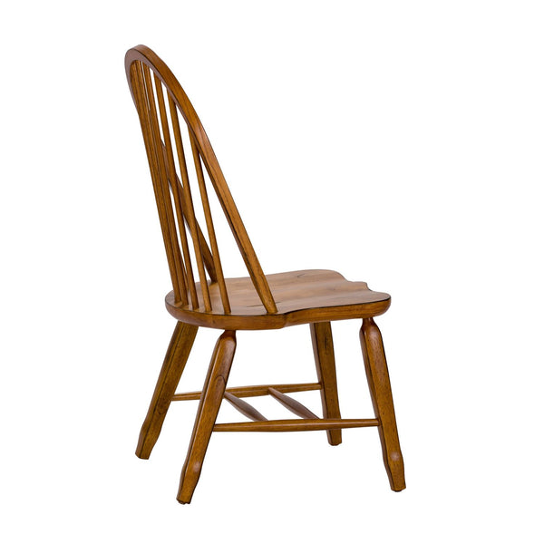 Bow Back Side Chair - Oak - 17-C2050
