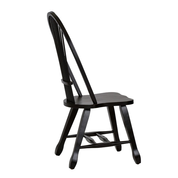 Sheaf Back Side Chair - Black - 17-C4032