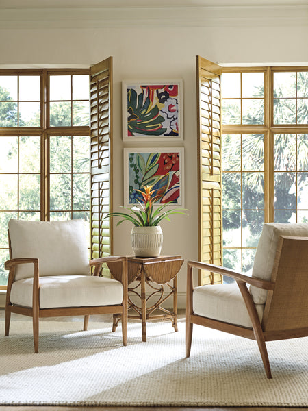 Palm Island Drop-Leaf Accent Table