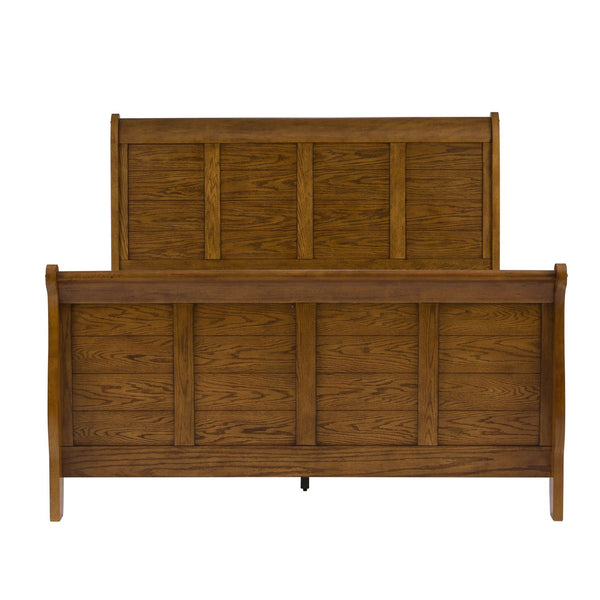 Queen Sleigh Bed, Dresser & Mirror, Chest, Night Stand - 175-BR-QSLDMCN