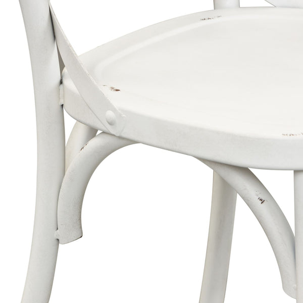 Vintage Series X Back Counter Chair - Antique White - 179-B300524-AW