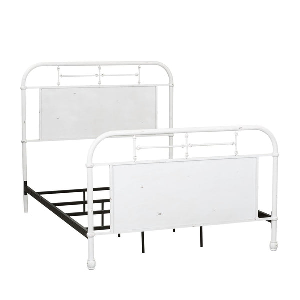 Twin Metal Bed - Antique White - 179-BR11HFR-AW