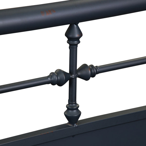 Twin Metal Bed - Navy - 179-BR11HFR-N
