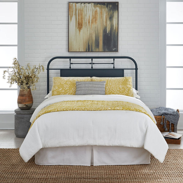 Queen Metal Headboard - Navy - 179-BR13H-N