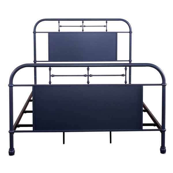 Queen Metal Bed- Navy - 179-BR13HFR-N