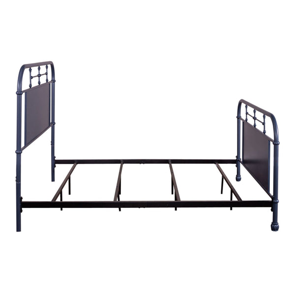 Queen Metal Bed- Navy - 179-BR13HFR-N