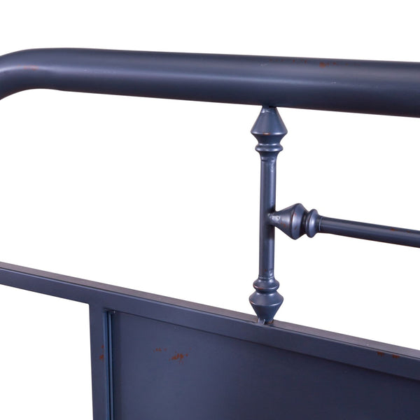 Queen Metal Bed- Navy - 179-BR13HFR-N