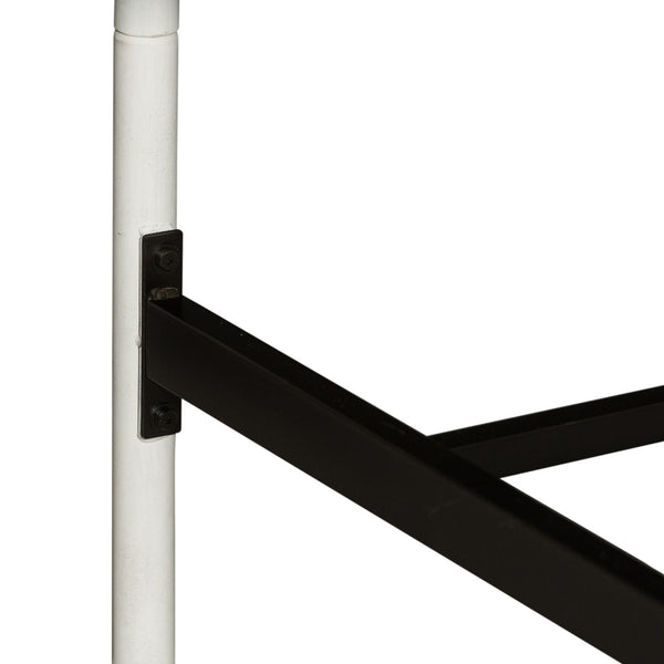 King Metal Bed - Antique White - 179-BR15HFR-AW