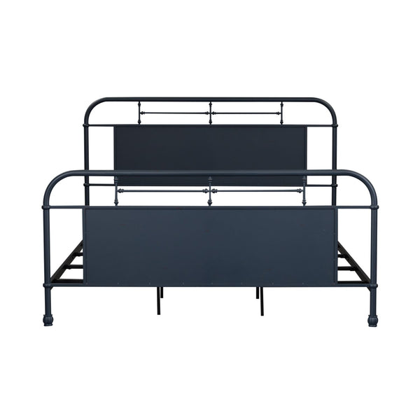 King Metal Bed- Navy - 179-BR15HFR-N