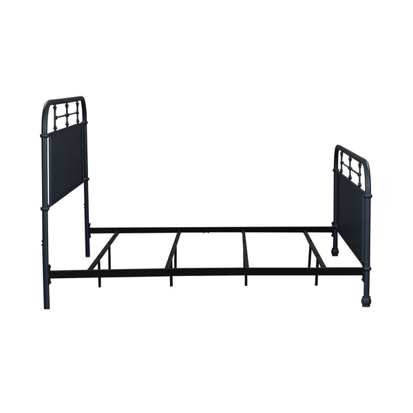 King Metal Bed- Navy - 179-BR15HFR-N