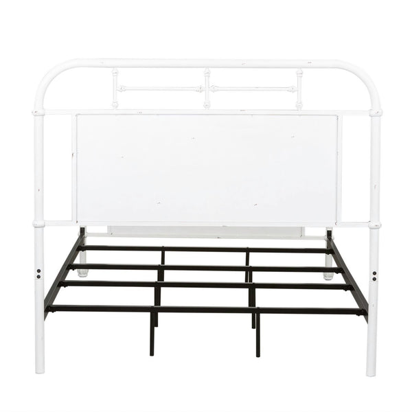 Full Metal Bed - Antique White - 179-BR17HFR-AW