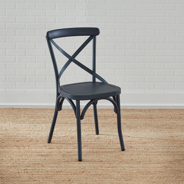 Vintage Series X Back Side Chair- Navy - 179-C3005-N