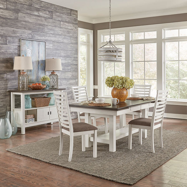 5 Piece Trestle Table Set - 182-CD-5TRS
