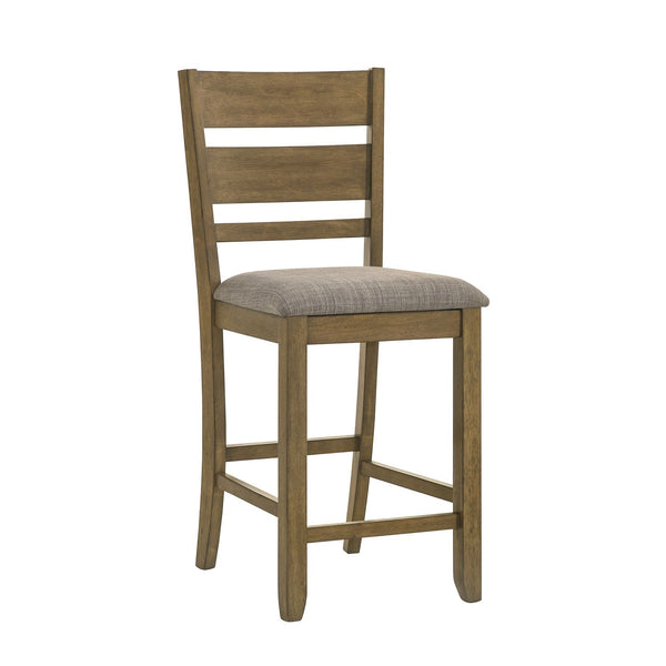 Brook Bay Slat Back Uph Counter Chair (RTA) - 182WT-B150124