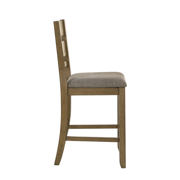 Brook Bay Slat Back Uph Counter Chair (RTA) - 182WT-B150124
