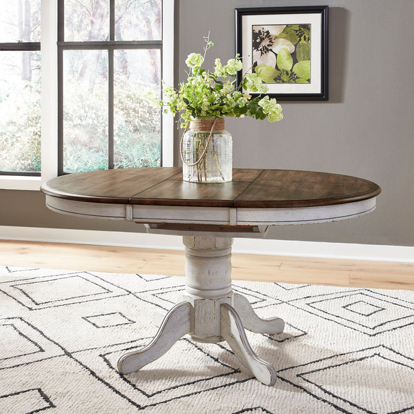 Carolina Crossing Oval Pedestal Table Base- White - 186W-P4257