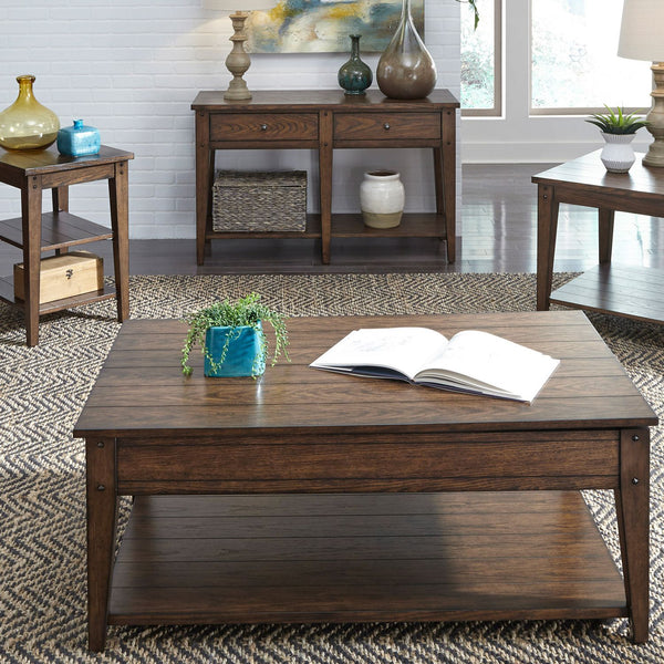 Lake House Square Lamp Table - 210-OT1023