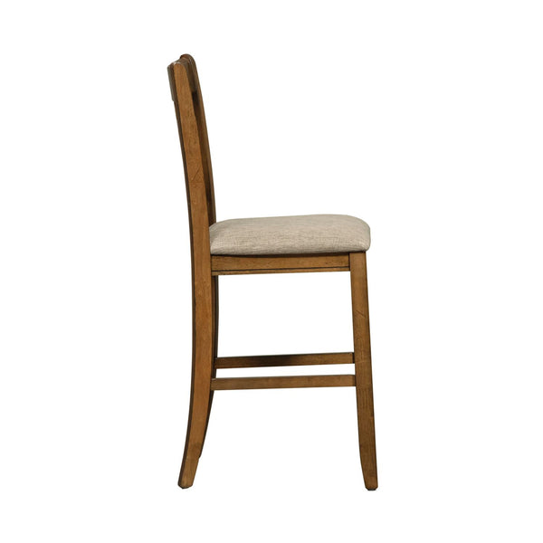 Santa Rosa 24 Inch Lattice Back Counter Chair - 227-B920124