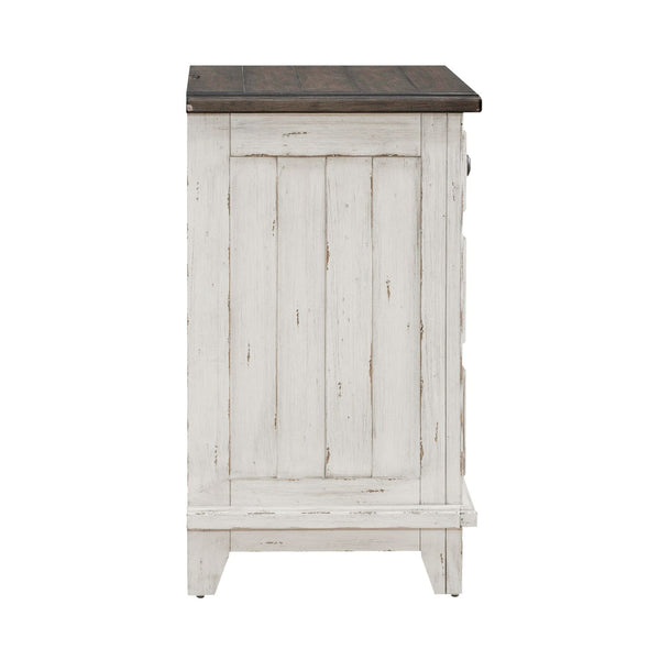 River Place 3 Drawer Nightstand w/ Charging Station - 237-BR61