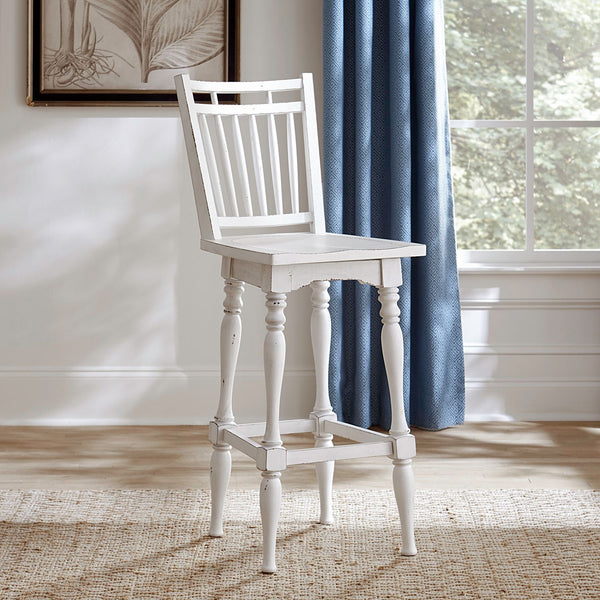 Magnolia Manor Spindle Back Swivel Bar Stool - 244-B400330