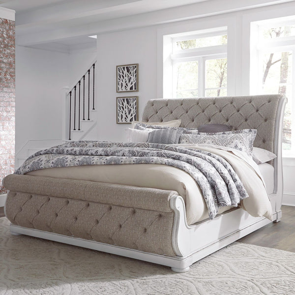 Magnolia Manor King Uph Sleigh Bed - 244-BR-KUSL