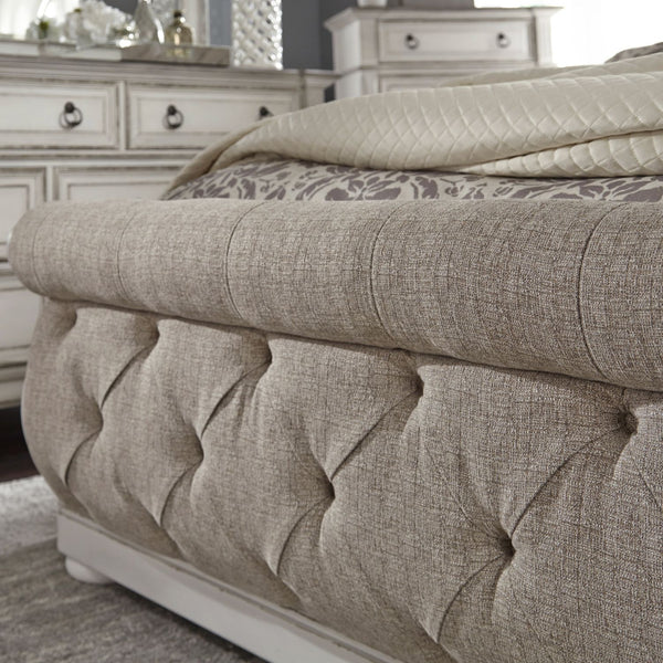 Magnolia Manor King Uph Sleigh Footboard - 244-BR22FU