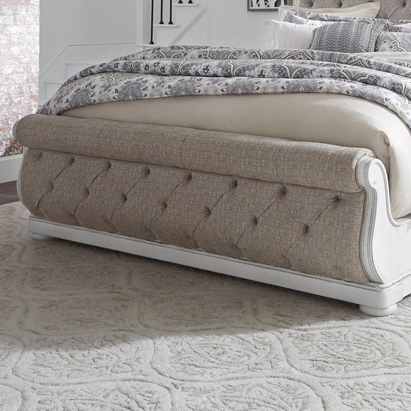 Magnolia Manor King Uph Sleigh Footboard - 244-BR22FU