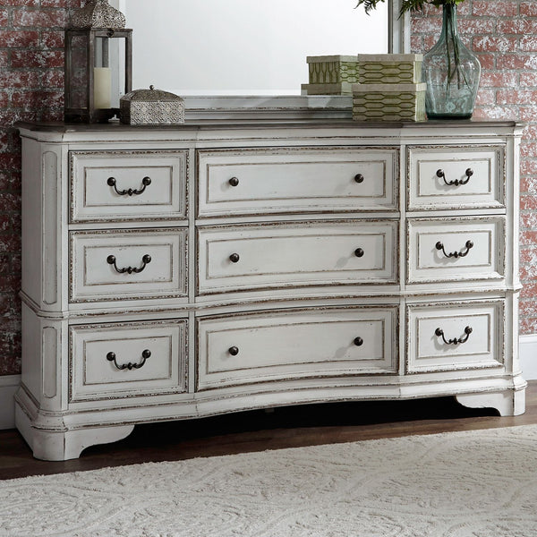Magnolia Manor 9 Drawer Dresser - 244-BR34
