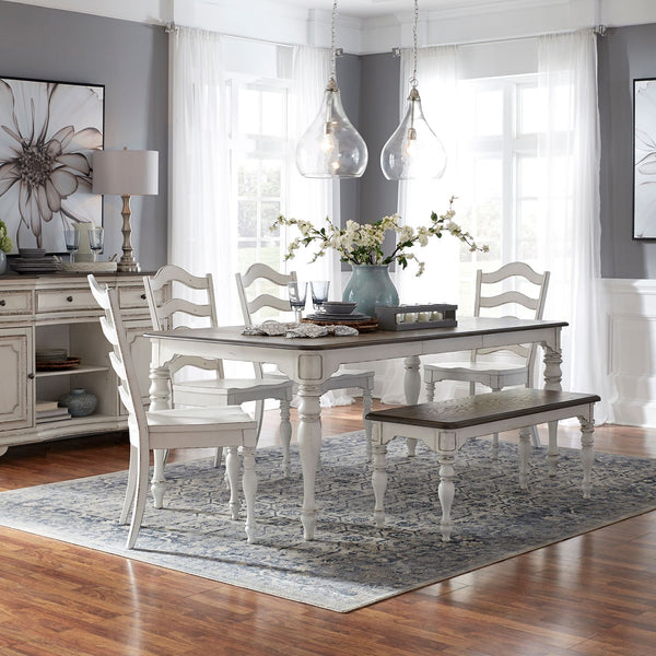 Magnolia Manor 6 Piece Leg Table Set - 244-CD-6LTS