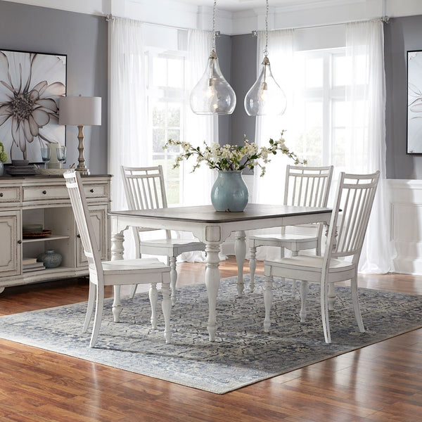 Magnolia Manor Opt 5 Piece Leg Table Set - 244-CD-O5LTS
