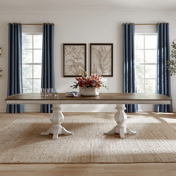 Magnolia Manor Double Pedestal Table Set - 244-DR-2PS