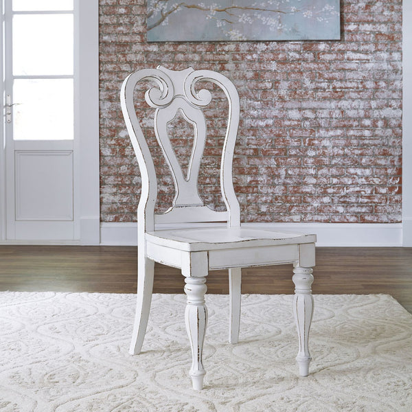 Magnolia Manor 5 Piece Pedestal Table Set - 244-DR-5PDS