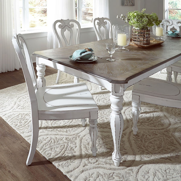 Magnolia Manor Opt 7 Piece Leg Table Set - 244-DR-O7LGS