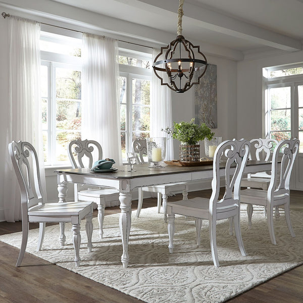 Magnolia Manor Opt 7 Piece Leg Table Set - 244-DR-O7LGS