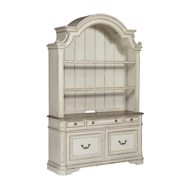 Magnolia Manor 3 Piece Desk & Hutch Set - 244-HOJ-3DH