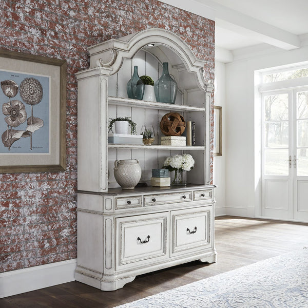Magnolia Manor 3 Piece Desk & Hutch Set - 244-HOJ-3DH