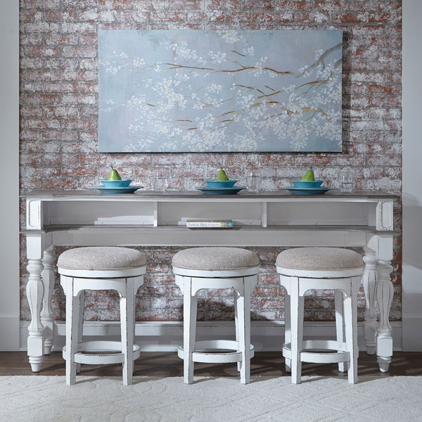 Magnolia Manor 4 Piece Console Set (1-Console 3-Stools) - 244-OT-4PCS