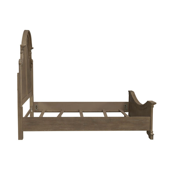 Magnolia Manor Queen Panel Bed - 244N-BR-QPB