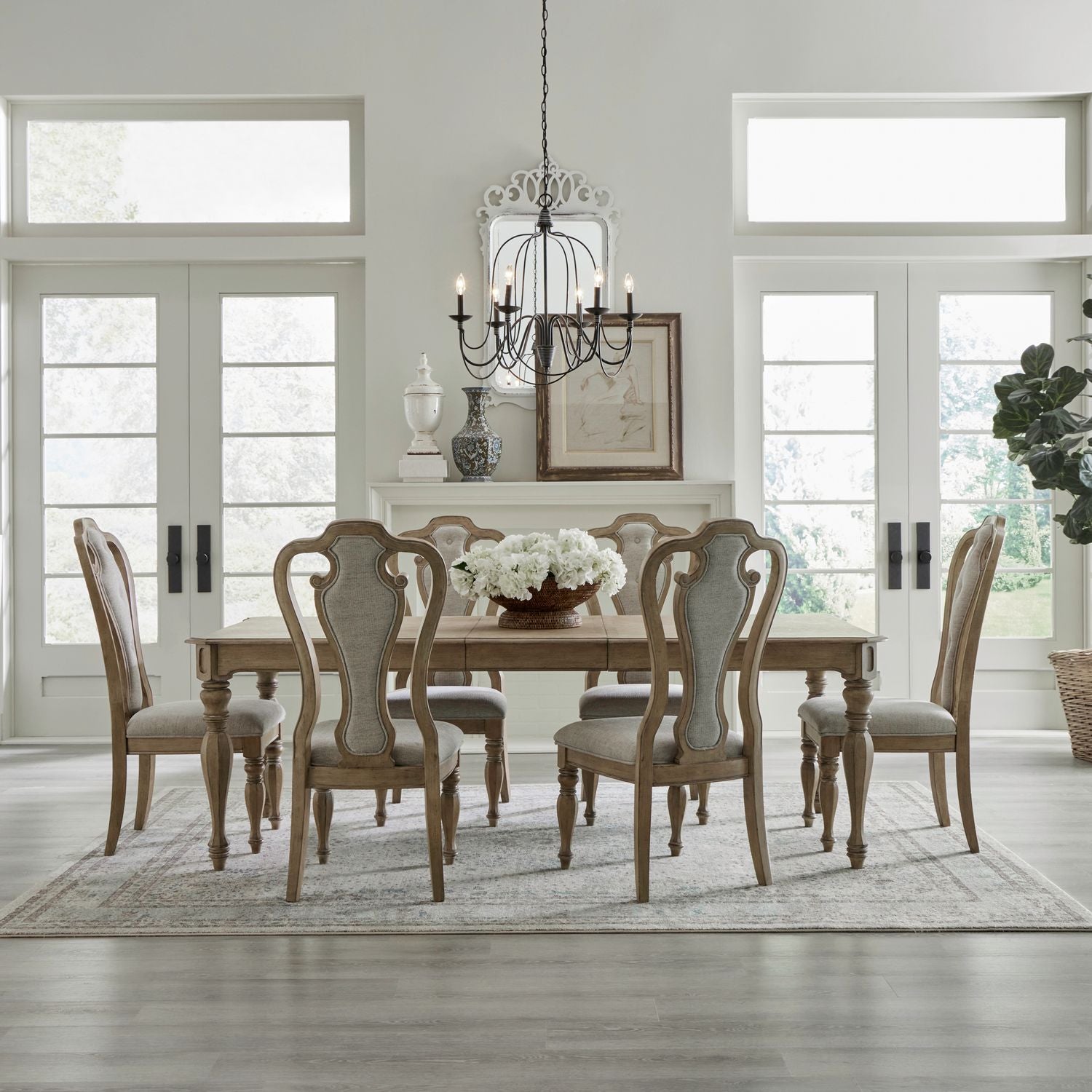 Magnolia Manor 7 Piece Rectangular Table Set