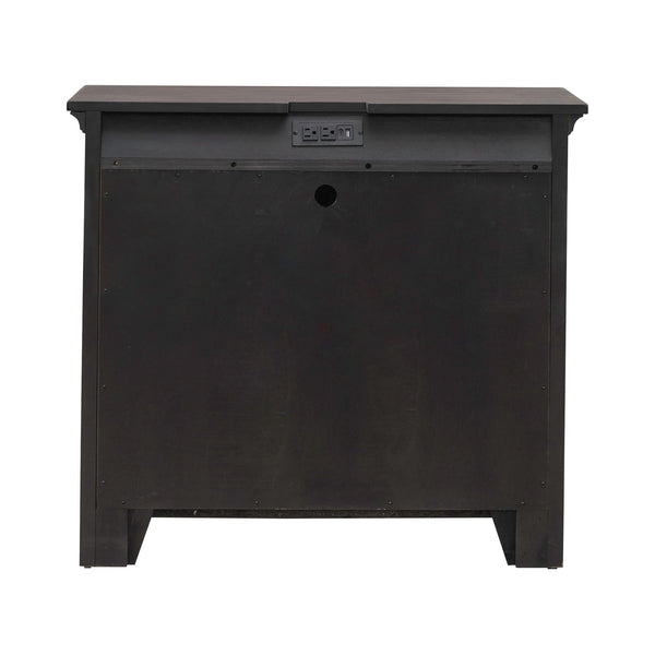 Paradise Valley 2 Door Bedside Chest w/ Charging Station
