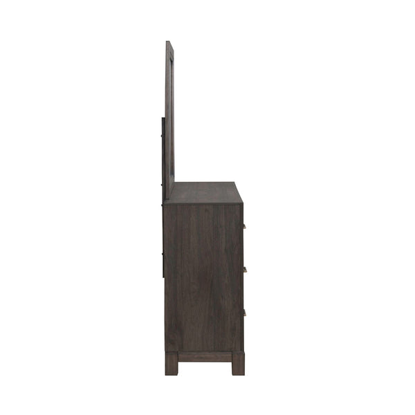 Modern Edge Dresser & Mirror - 313-BR-DM