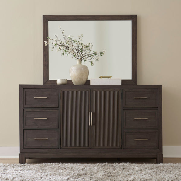 Modern Edge Dresser & Mirror